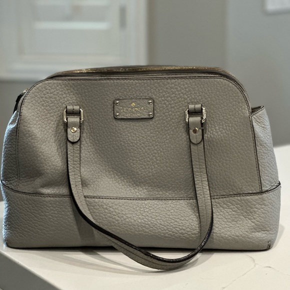 Gray Kate Spade Purse - Picture 1 of 6